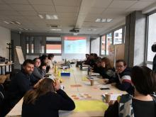 Photo prise lors d'une formation professionnelle sur le gaspillage alimentaire à Ramonville en 2021